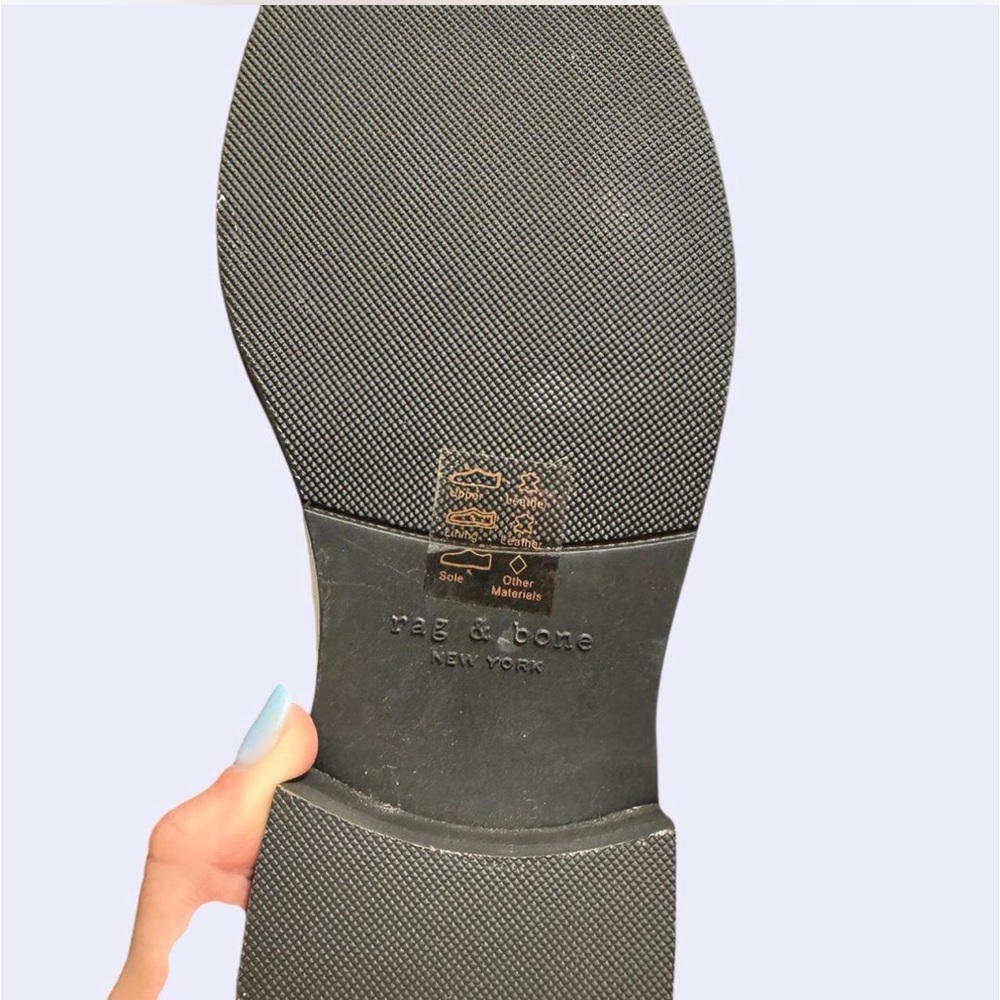 Rag & Bone Slayton Lace-Up Combat Boot Tumbled Le… - image 5